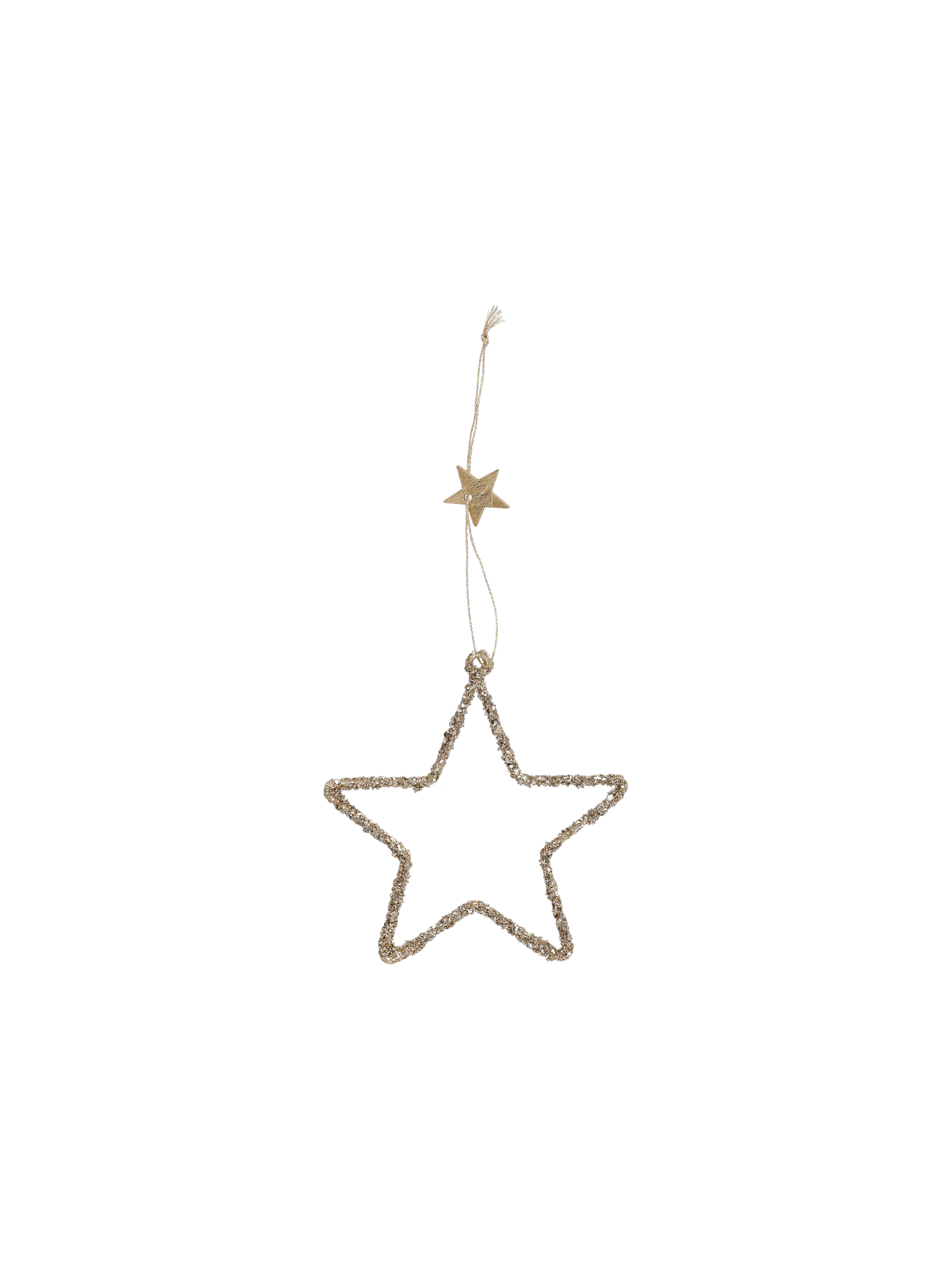 Juleophæng stjerne med glimmer